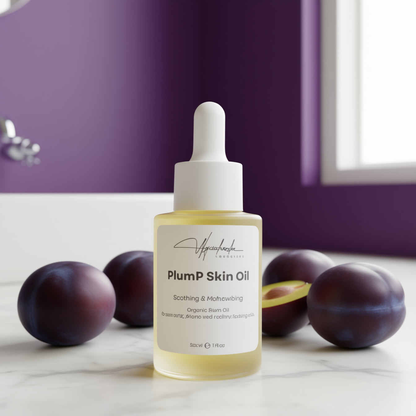 PlumP Skin Oil, Organic Cold Pressed Plum Oil