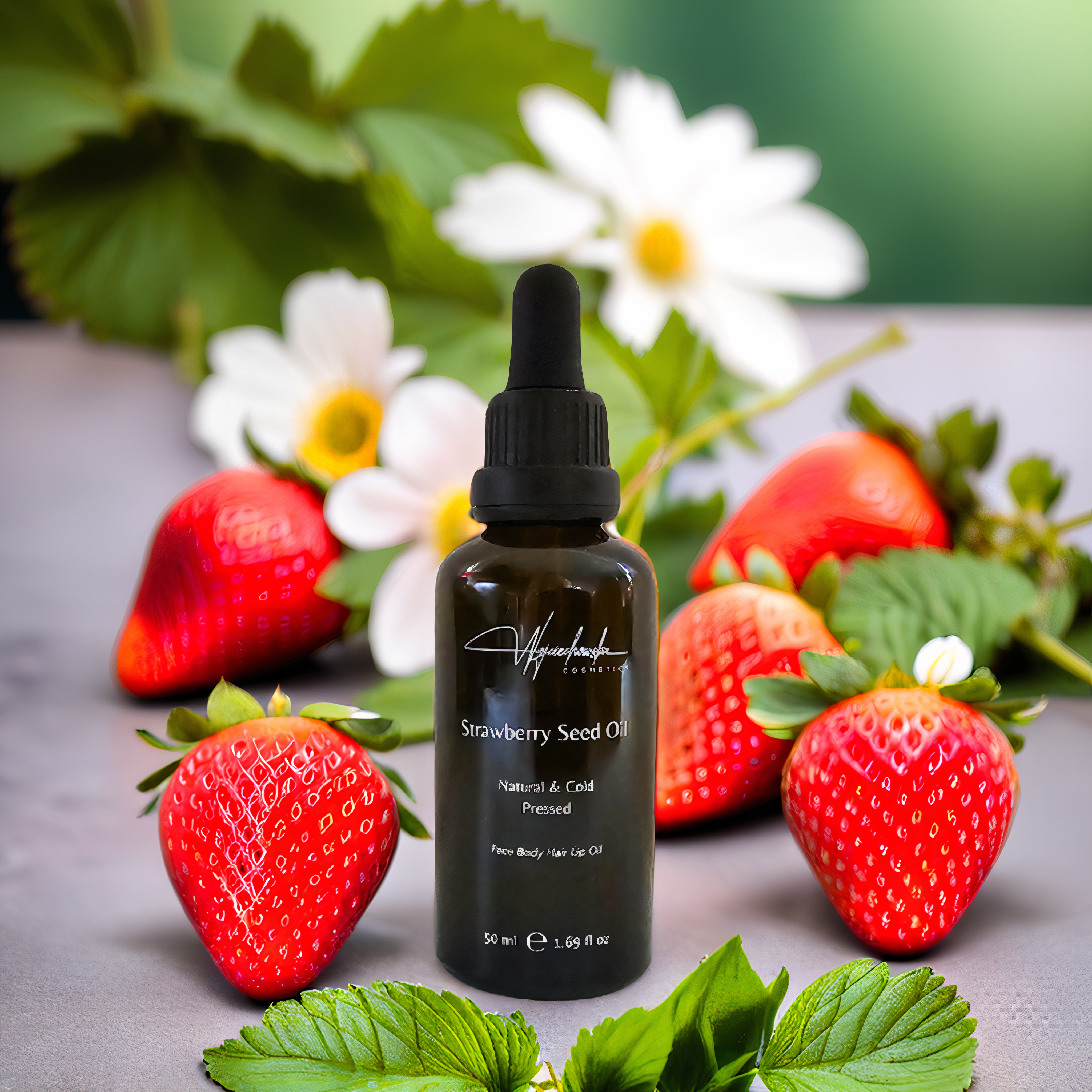 Olej z pestek truskawek tłoczony na zimno