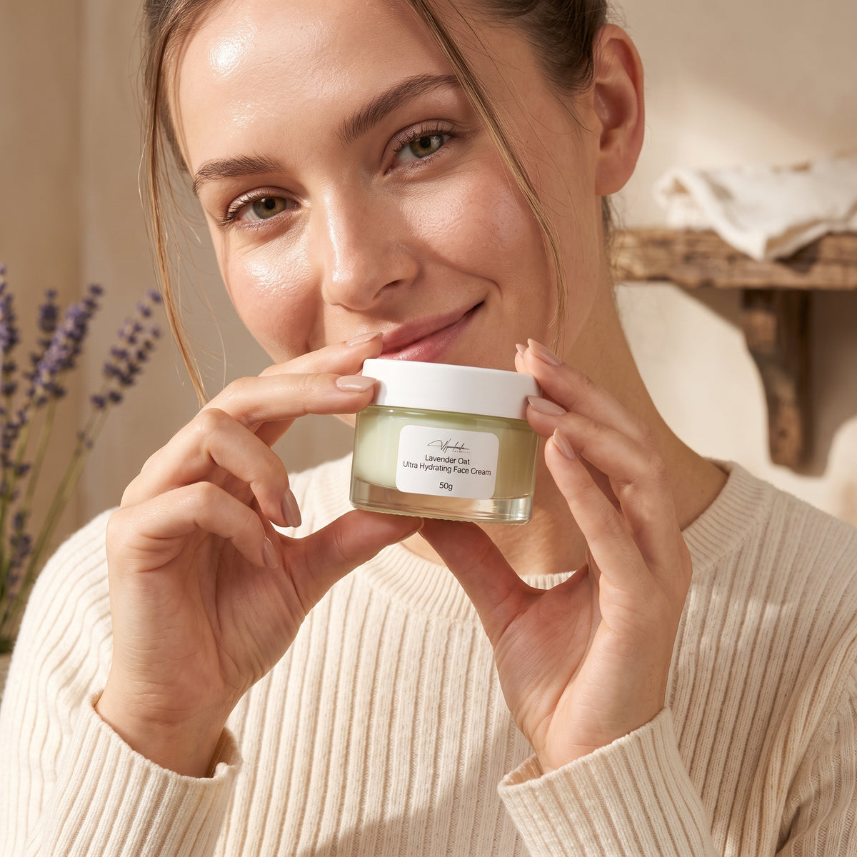 Lavender Oat Ultra Hydrating Face Cream with Ceramides and Collagen