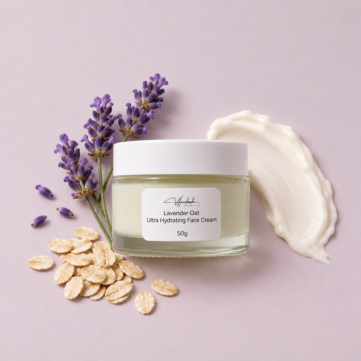 Lavender Oat Ultra Hydrating Face Cream with Ceramides and Collagen