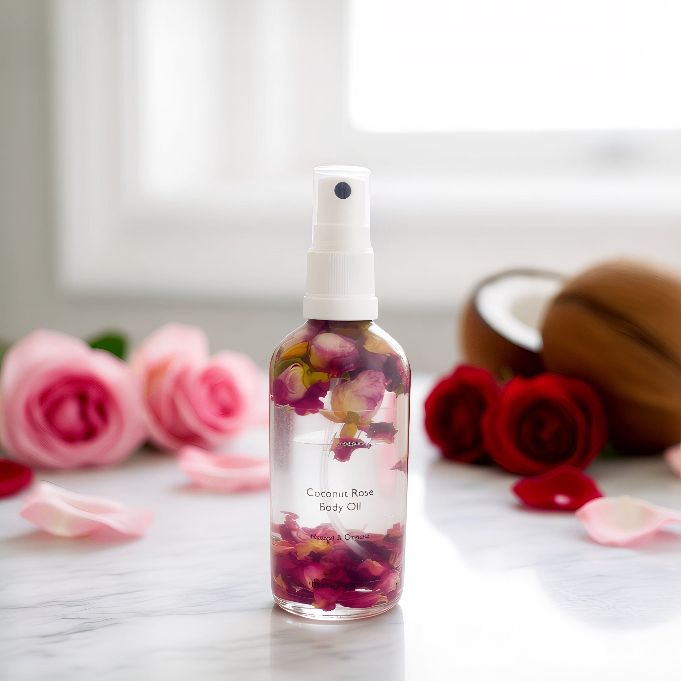 Organic Coconut Rose Body Oil
