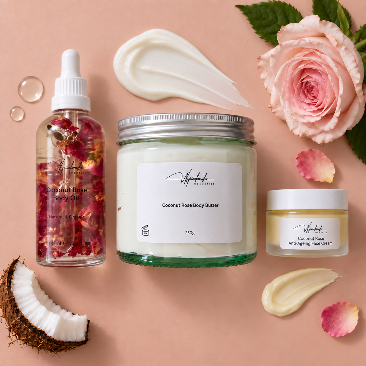 Coconut Rose Face and Body Bundle