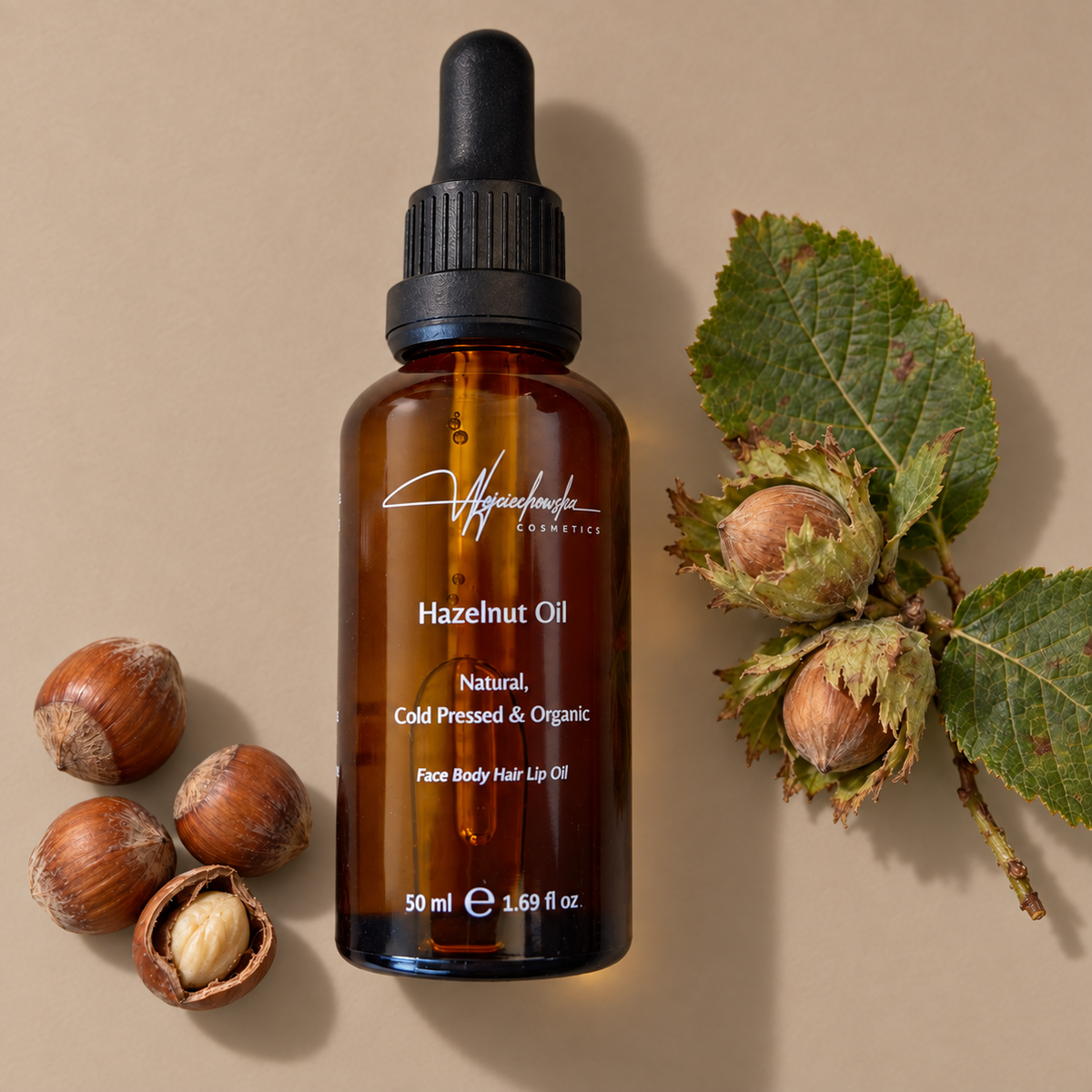 Cold Pressed & Organic Hazelnut Oil